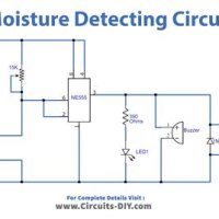 Moisture Sensor Circuit Diagram Using Transistor